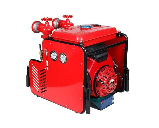 10bar 520lpm 27HP Portable Fire Fighting Pump with 2 Outlets