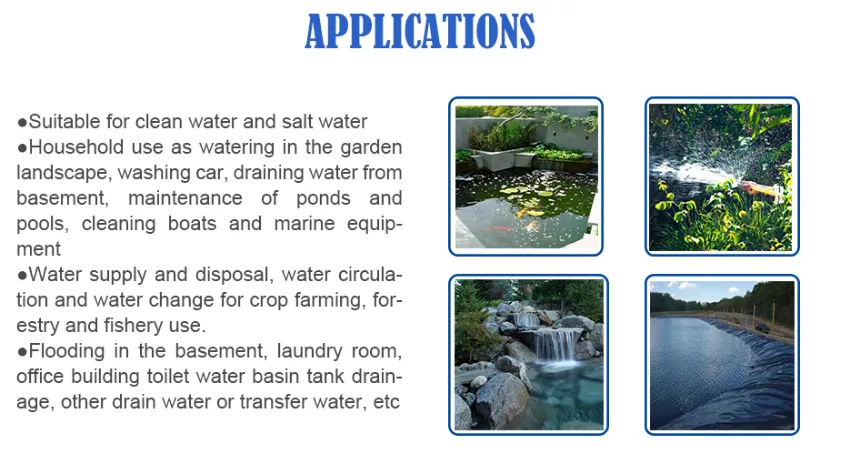 120W Automatic Centrifugal Portable Small Plastic Anti-Corrosion Aquaculture Fishery Fish Pond Water Circulation Garden Submersible Pump with Float Switch