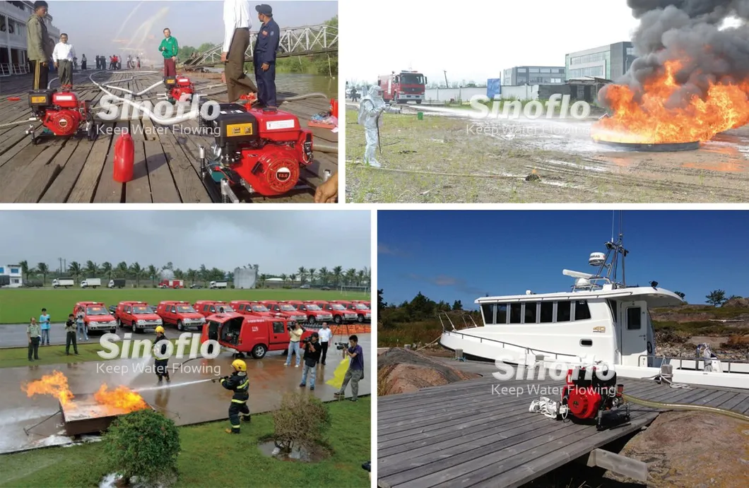 14HP Portable Gasoline Engine Vacuum Priming Fire Water Pump