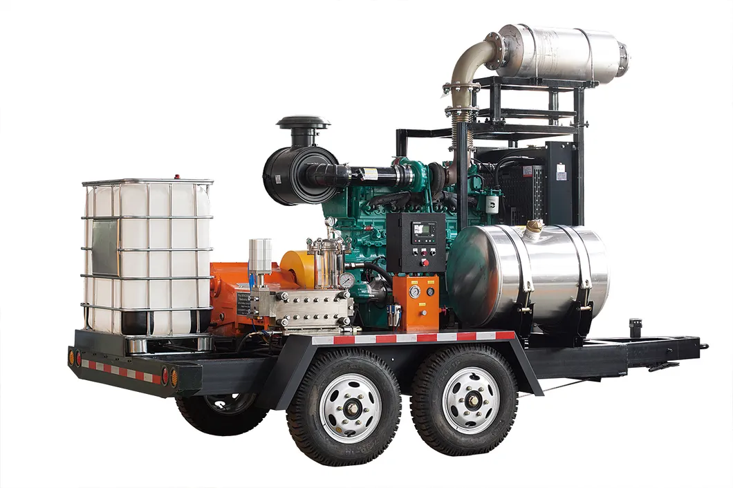 1600bar 93lpm Heater Exchanger Cleaning Hydro Jet Cleaning Equipment