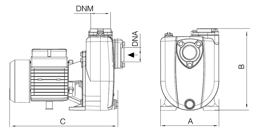 2HP High Performance Self Priming Centrifugal Water Pump for Field Irrigation