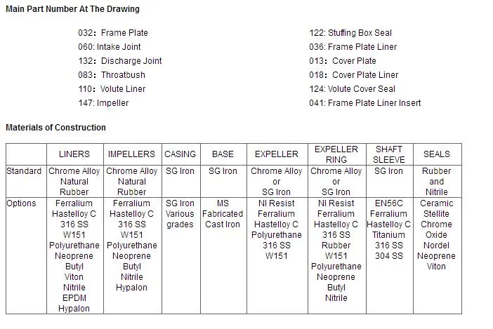 6 Inch Mineral Flotation Processing Slurry Pumps