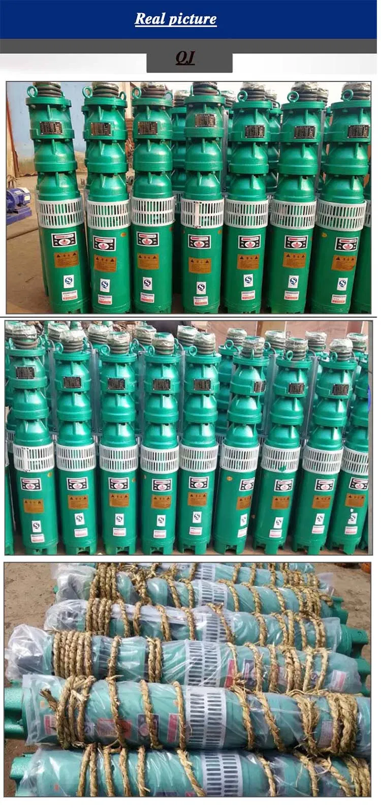 6 Inch QJ Submersible Borehole Deep Well Water Pump Bomba