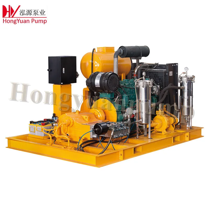 93lpm Heater Exchanger Tube Cleaning High Pressure Water Injection Pump