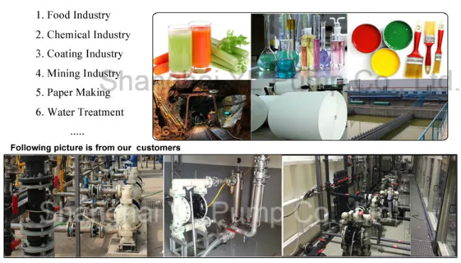 Air Operated PVDF (kynar) Diaphragm Reciprocating Pump for Chemical Industry