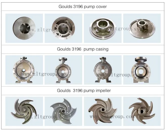 ANSI Titanium Goulds 3196 Pump Casing Made by Sand Casting