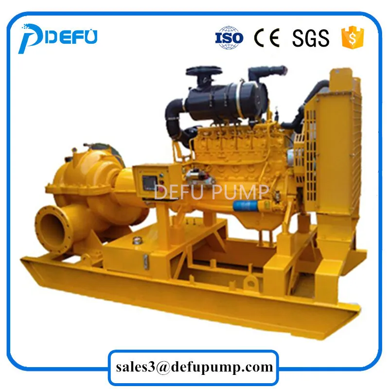 Ce Approved High Capacity Diesel Engine Flood Water Pump