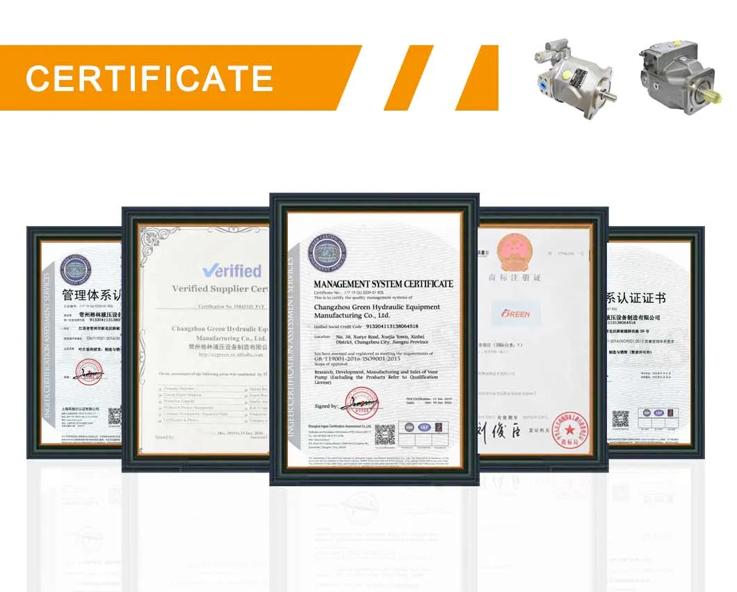 Concrete Machine Hydraulic System Parts Double Gear Pump for Sale