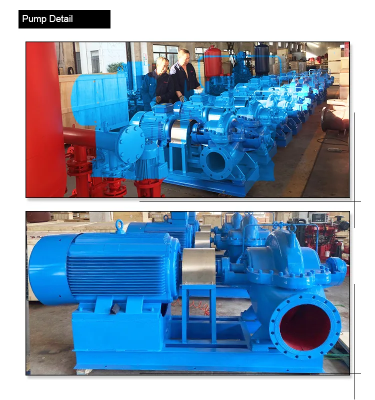 Farmland Drainage Single Stage Double Suction Centrifugal Pump