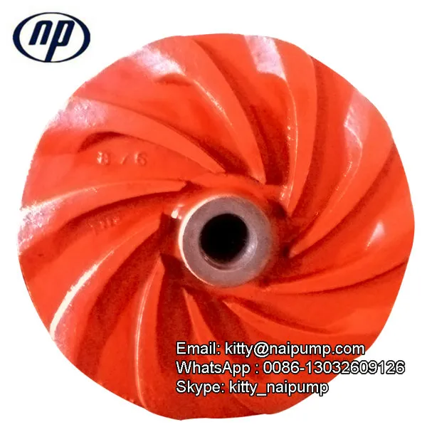Heavy Durty Wear Component Mining Slurry Pump Parts Impeller