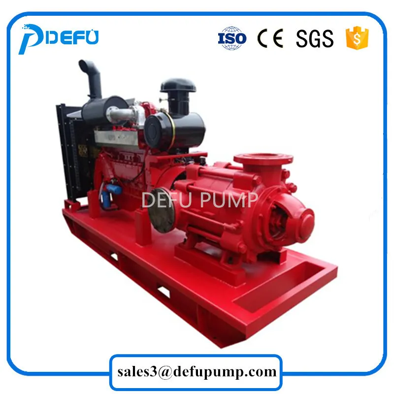 Horizontal Centrifugal Multistage Diesel Engine Fire Pump Nfpa Listed