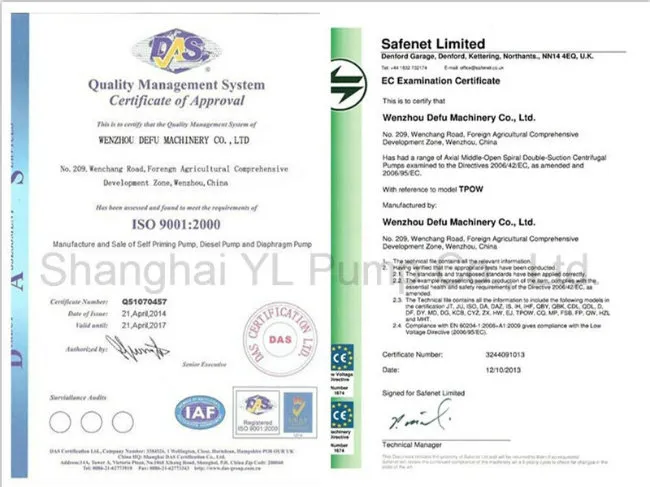 Horizontal Double Suction Split Casing Water Pump for Farm Irrgation