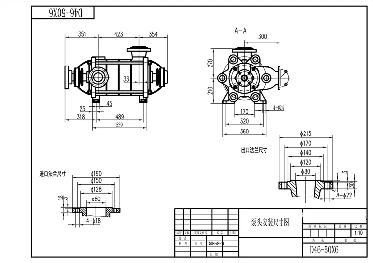 Horizontal Multistage Pump, Multistage Centrifugal Pump Price, Industrial Pump, Hot Water Pump