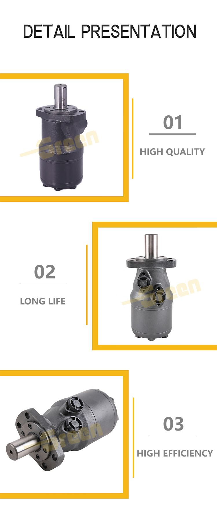 Hot Sale  Hydraulic Wheel Motor Omh Bmh Bm4 Omp OMR Oms Omt Bm