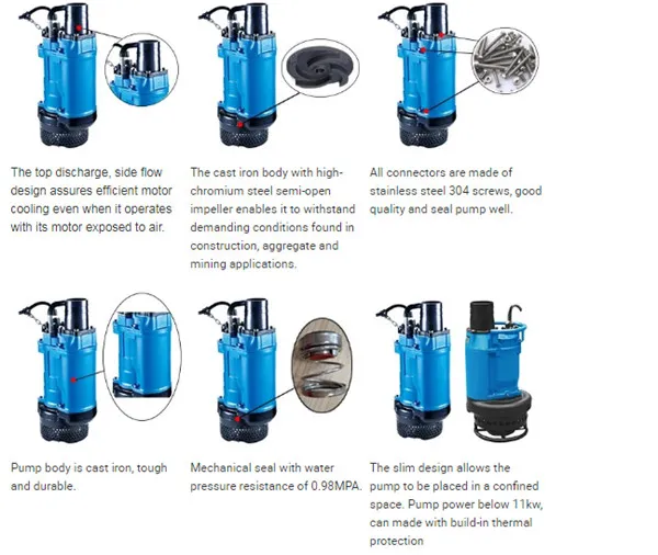 Hot Selling Electrical Pumping Machine Kbz Submersible Darinage Pump