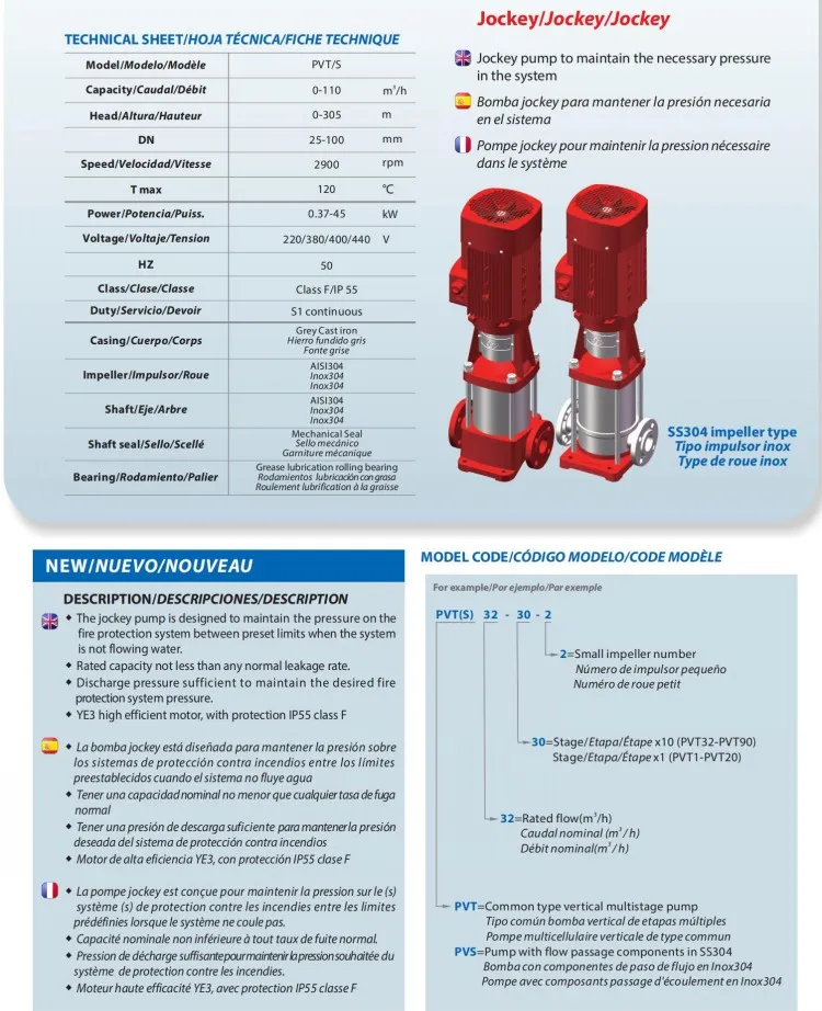 Irrigation Jockey Multistage Pipeline Circulating Booster Pump