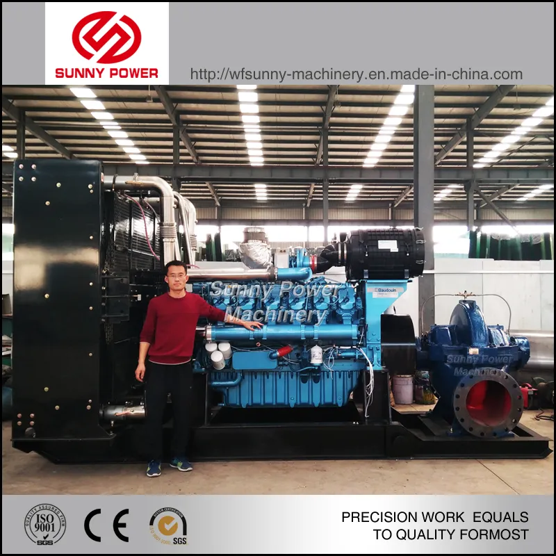 Irrigation Water Pump Driven by 66kw Diesel Engine