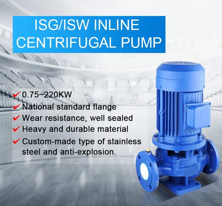 Isw/Isg Horizontal and Vertical Pipeline Centrifugal Pump