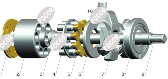 Kawasaki K3vl80 Hydraulic Pump Parts