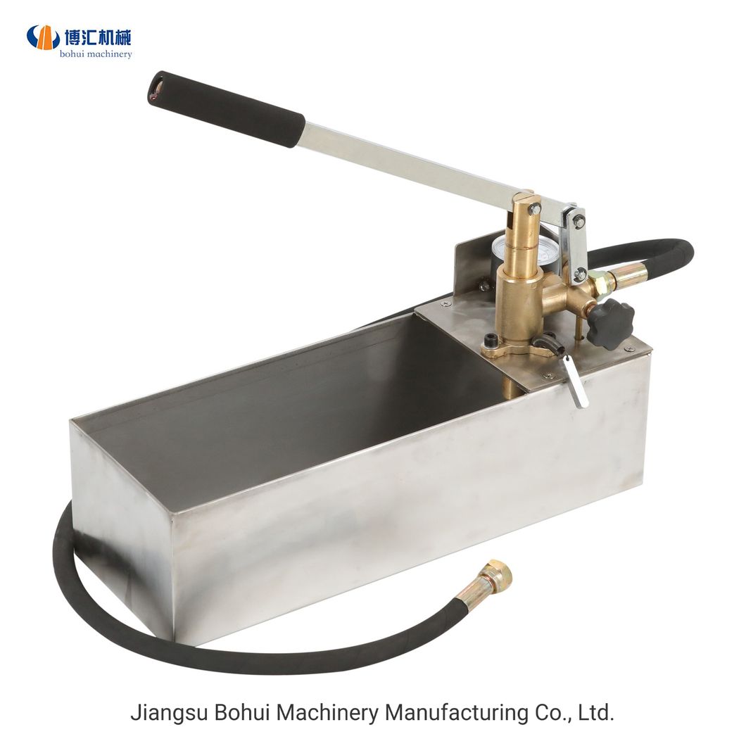 Manual Stainless Steel Pressure Testing Pump 60 Bar Water Hand Pump