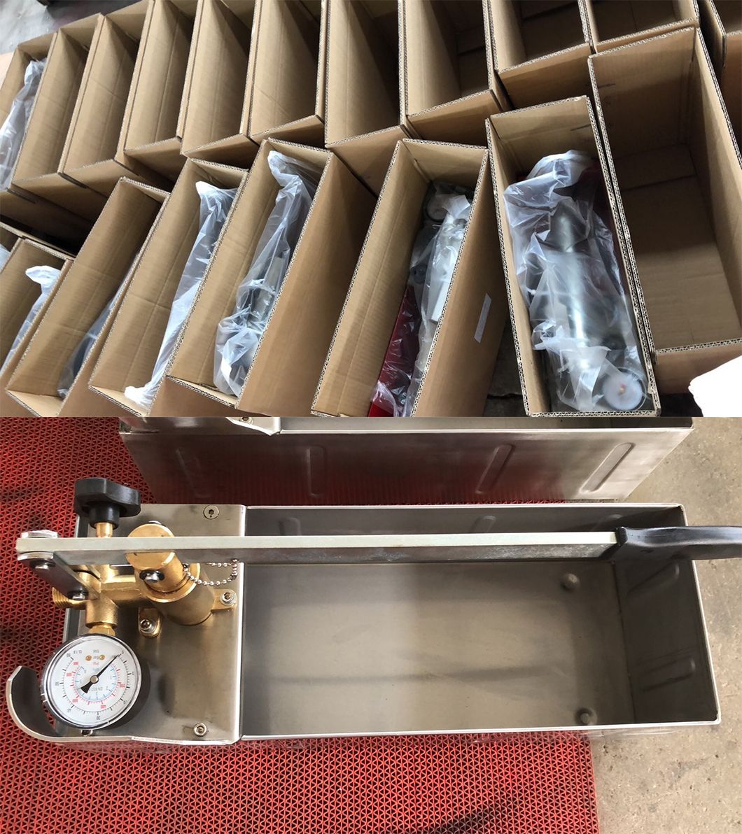 Manual Stainless Steel Pressure Testing Pump 60 Bar Water Hand Pump