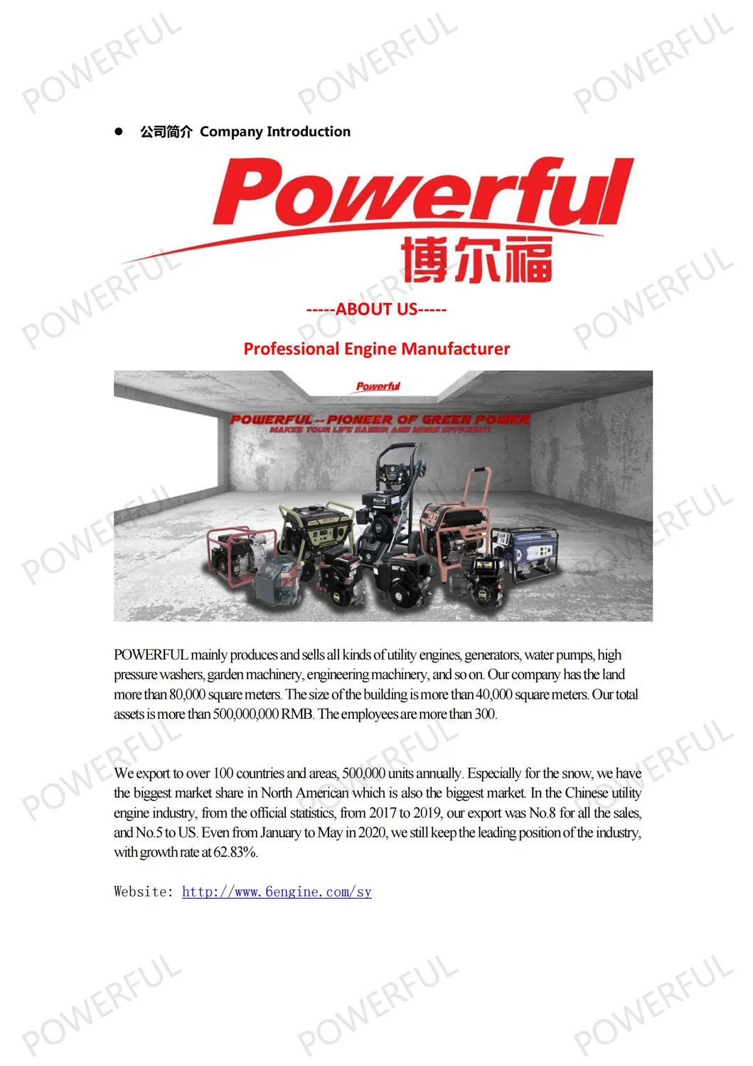 Powerful Wp40 5.8kw 4.0 Inch Recoil Start Gasoline Engine Water Pump