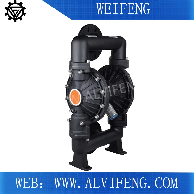 PTFE Stainless Steel Alloy Pneumatic Diaphragm Pump Industrial Chemical Resistant Water Diaphragm Pumps