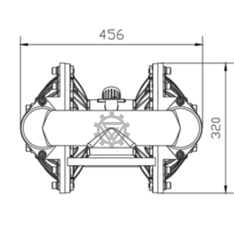PTFE Stainless Steel Alloy Pneumatic Diaphragm Pump Industrial Chemical Resistant Water Diaphragm Pumps