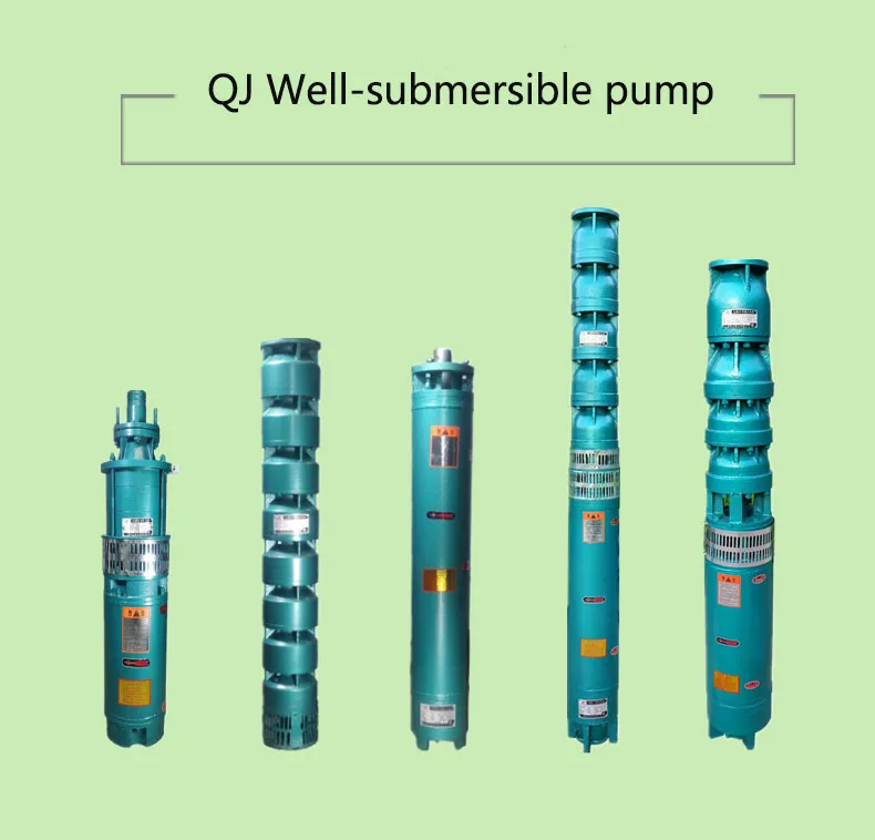 QJ 7.5HP Cast Iron Electric Submersible Water Pump