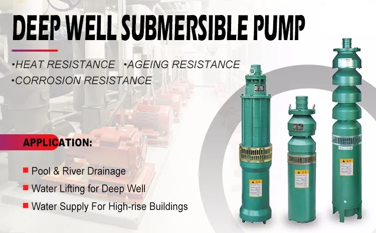 QJ High Pressure Industrial, Oil Field Multistage Submersible Pump