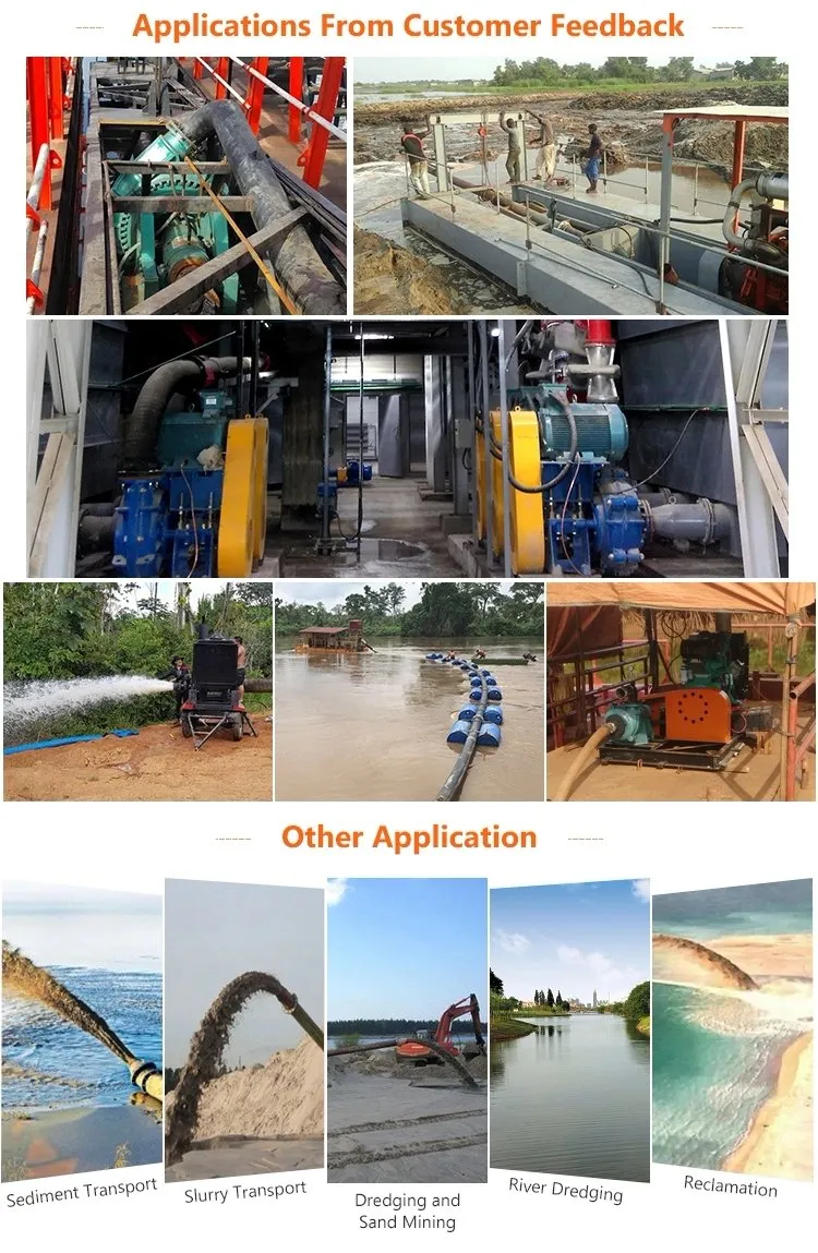 River Cutter Suction Dredge Pump Gravel Dredging Diesel Sand Pump Machine