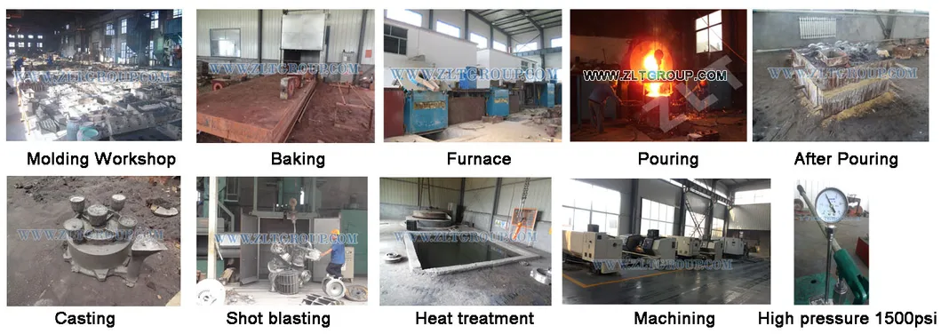 Sand Casting ANSI Chemical Process Zlt 196 Bearing Housing with Any Sizes in Dci Material