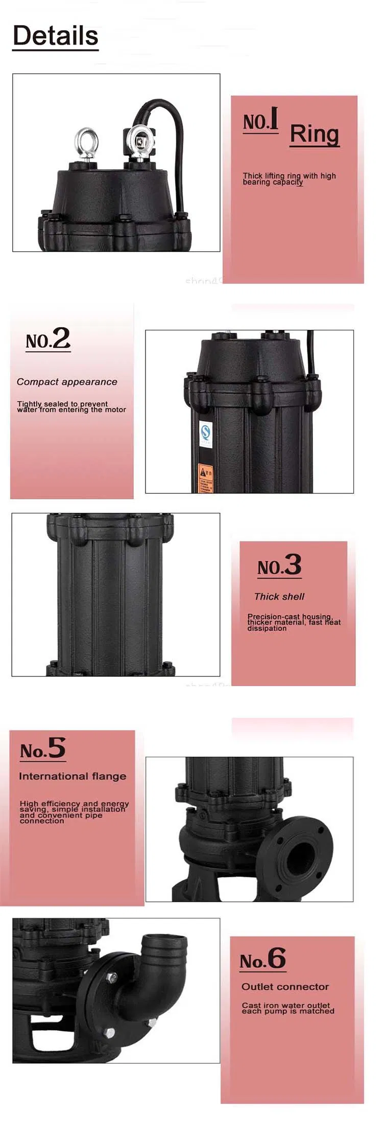 Sand Suction Flameproof Sewage Sludge Motor Pump