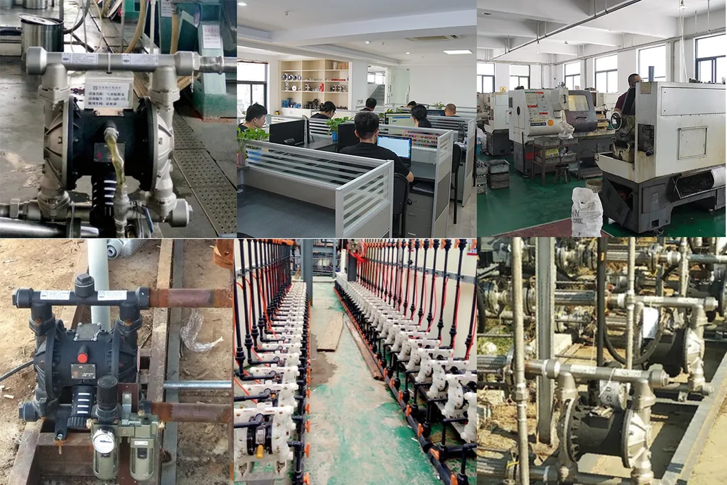 Sewage Treatment Stainless Steel Pneumatic Air Operated Diaphragm Pump