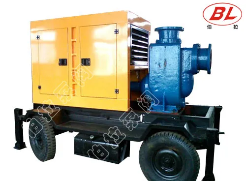 Silenced Diesel Trash Water Pump with Trailer