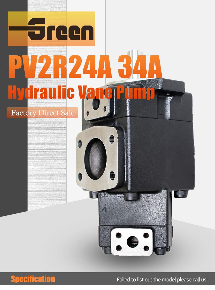 Spare Parts Yuken PV2r24A PV2r34A PV2r12 PV2r13 PV2r23 Hydraulic Vane Pump