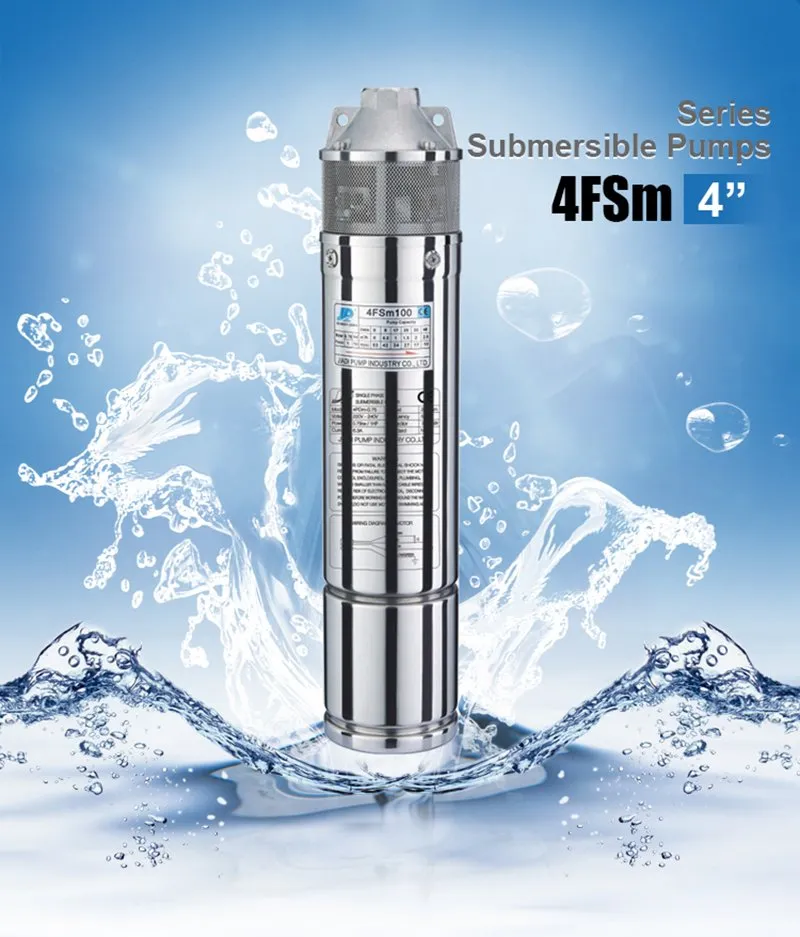 Submersible 4fs Stainless Steel Multistage Deep Well High Pressure Screw Impeller Pump