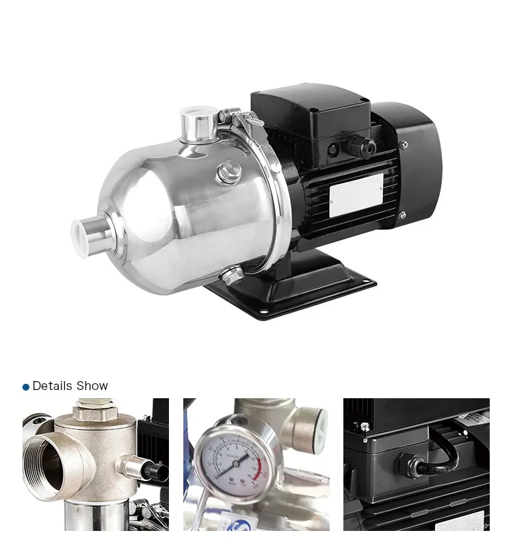 Surface Industrial and Domestic Horizontal Multistage Stainless Steel Booster Centrifugal Water Pump
