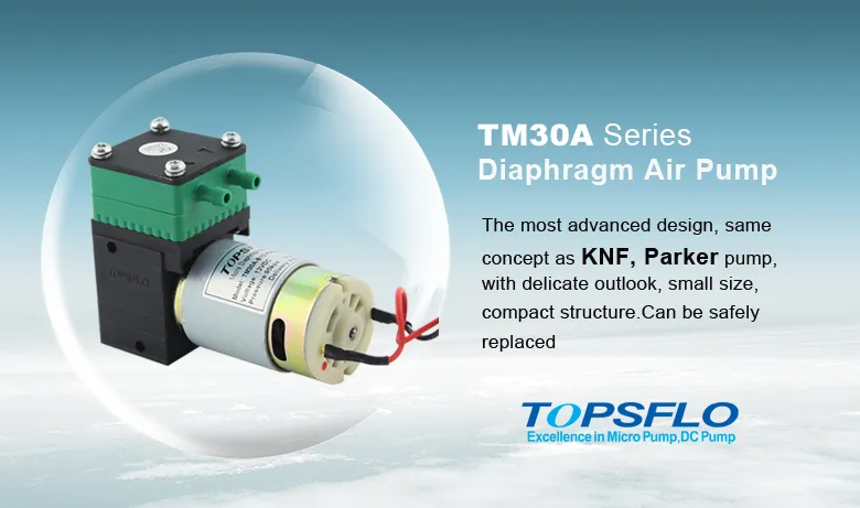 Topsflo Low Noise High Performance Brush Moto Air Mini Vacuum Pump