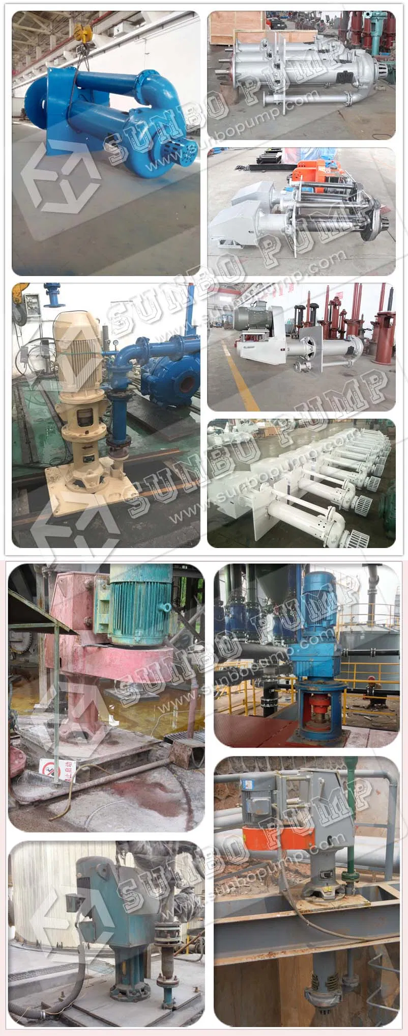 Vertical Shaft Centrifugal Rubber Lined Sump Pit Slurrypump Sv Type
