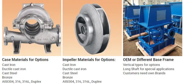 Vertical Split Casing Double Suction Water Centrifugal Pump