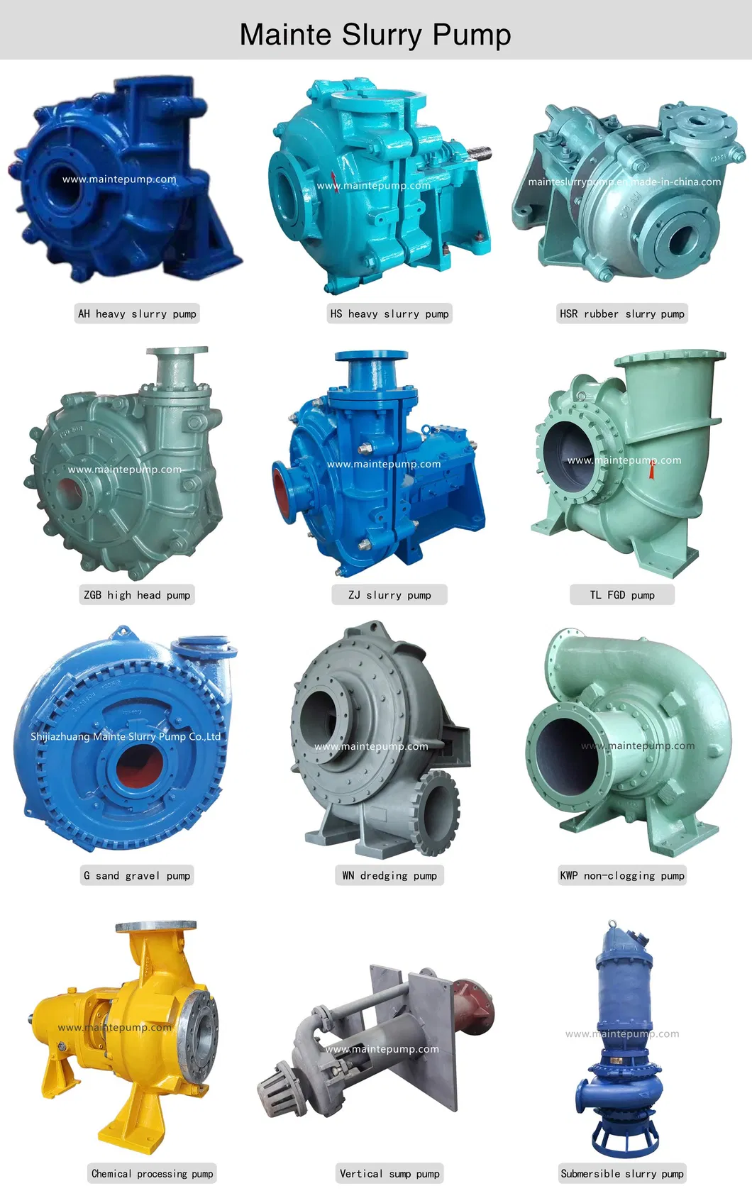 Vertical Sump Slurry Pump Use Mining Processing