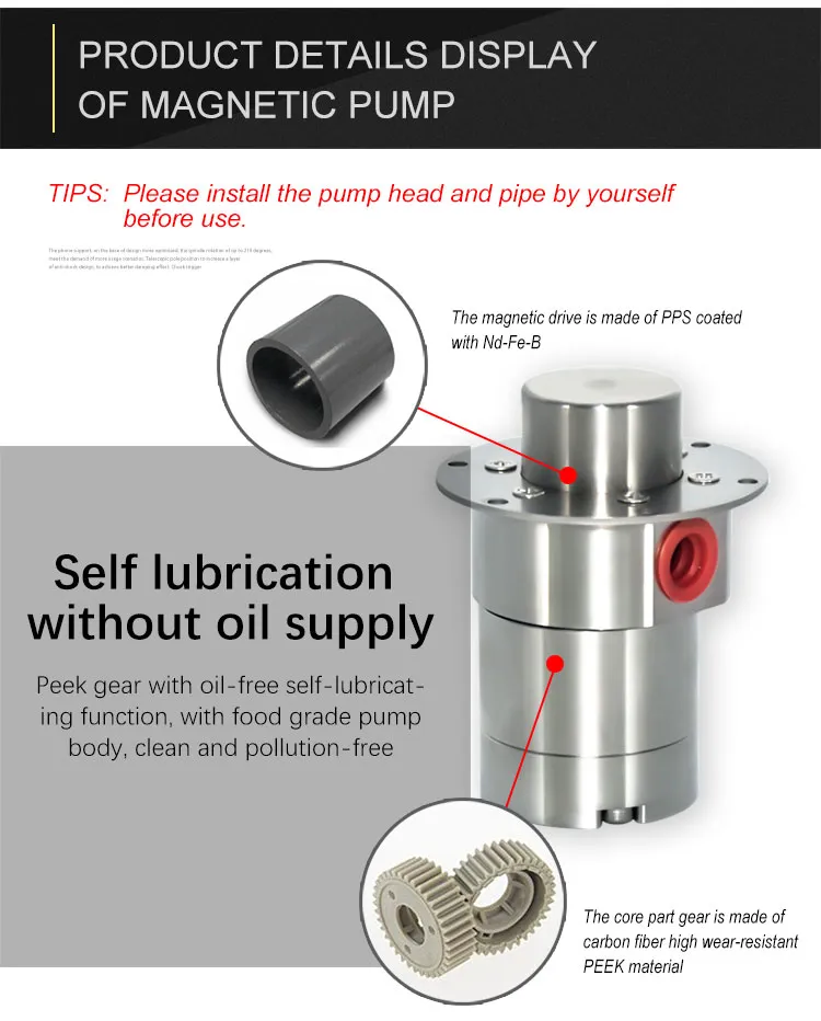 Vikda Micro 316L Stainless Steel Filling Metering Pump 1.5L/Min