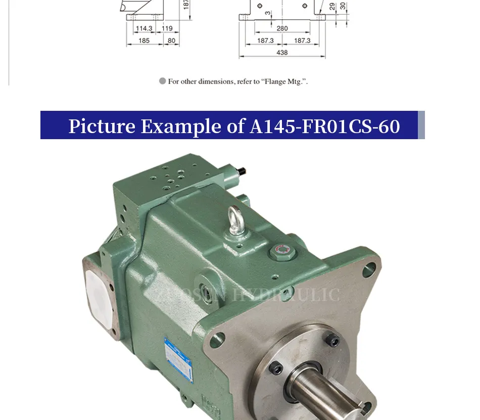Yuken Hydraulic Piston Pumps A145-Fr01HS-60 with Best Price